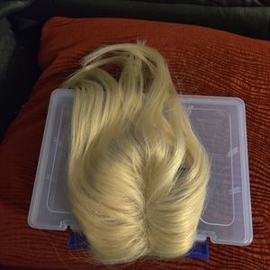 Remy human hair topper